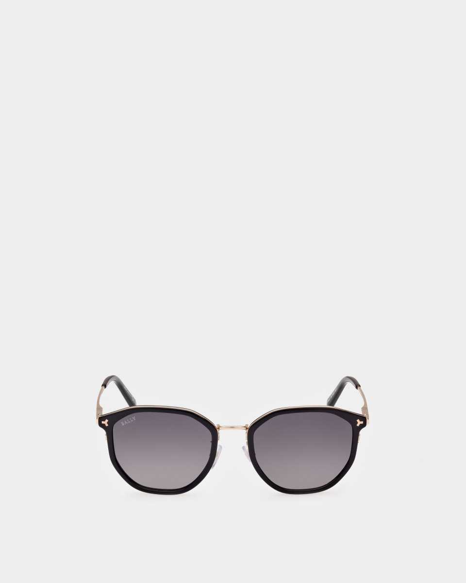 Bally Languard Metal & Acetate Sunglasses Black | DFHUQ5724