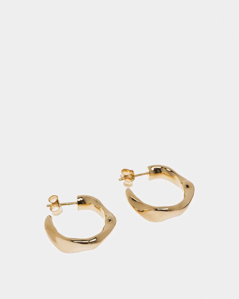 Bally Large Hoop Earrings Gold | MFWXL5049