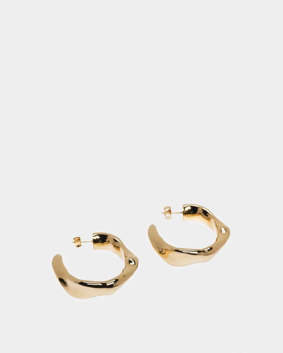 Bally Large Hoop Earrings Gold | MFWXL5049