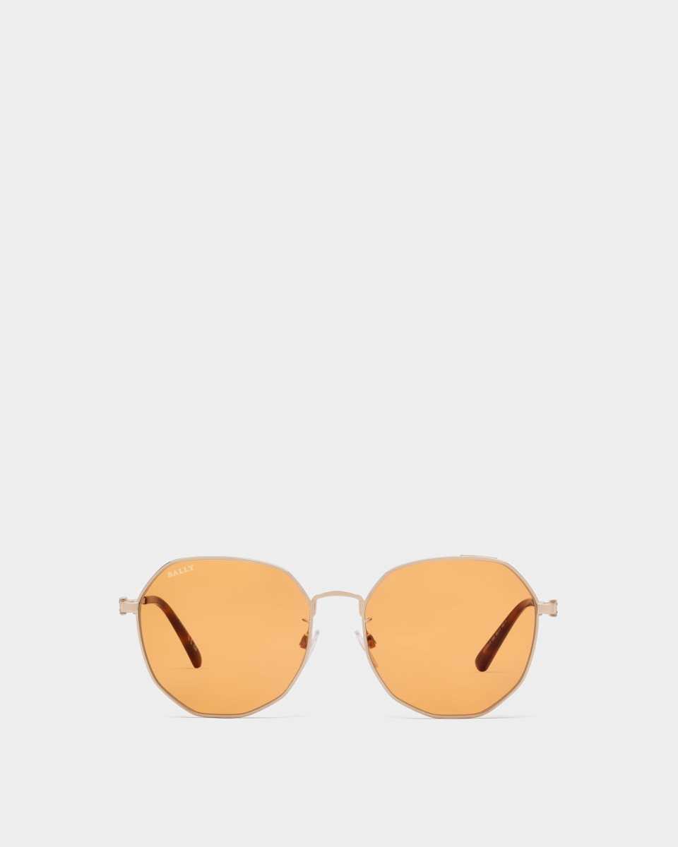 Bally Lauerz Metal Sunglasses Orange | KEMOA5628