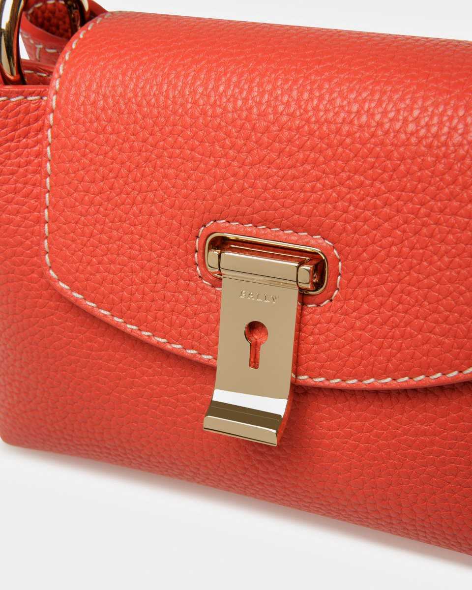 Bally Layka Extra Small Leather Top Handle Bag Orange | MUIQV0498