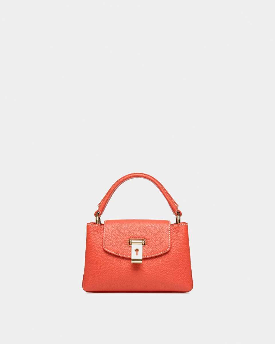 Bally Layka Extra Small Leather Top Handle Bag Orange | MUIQV0498