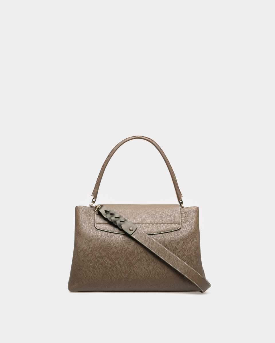 Bally Layka Leather Top Handle Bag Beige | UAZKY9135