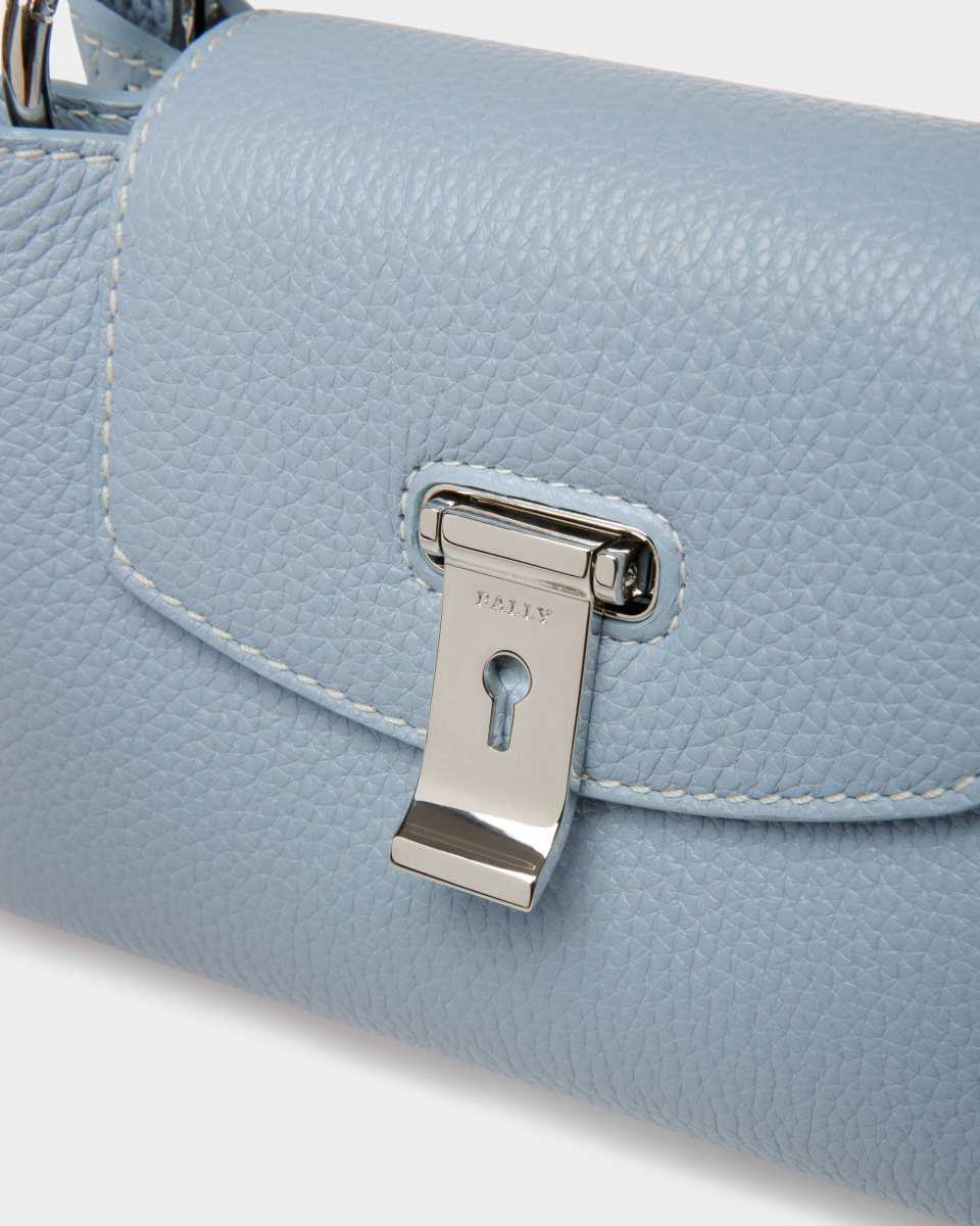 Bally Layka Xs Leather Minibag Blue | DPHEU4315