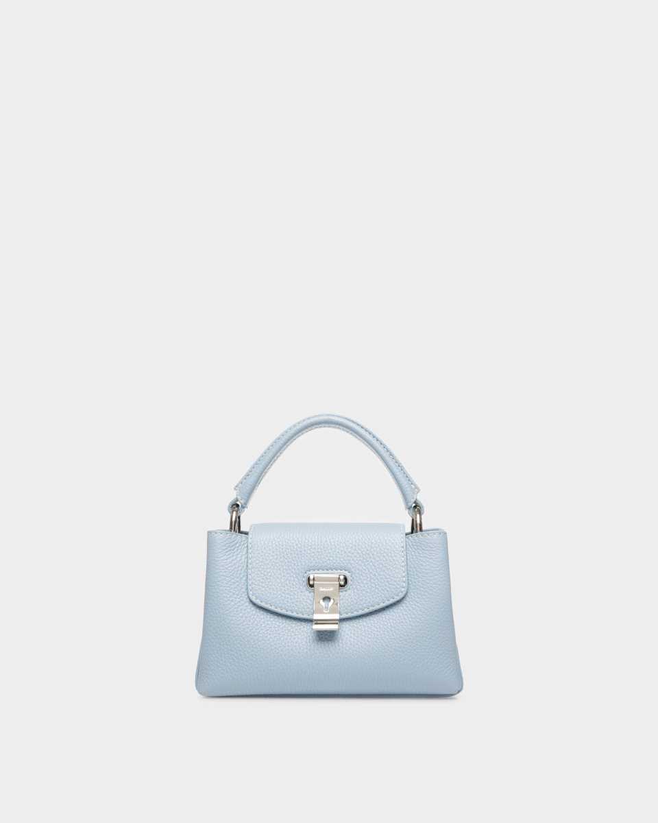 Bally Layka Xs Leather Minibag Blue | DPHEU4315