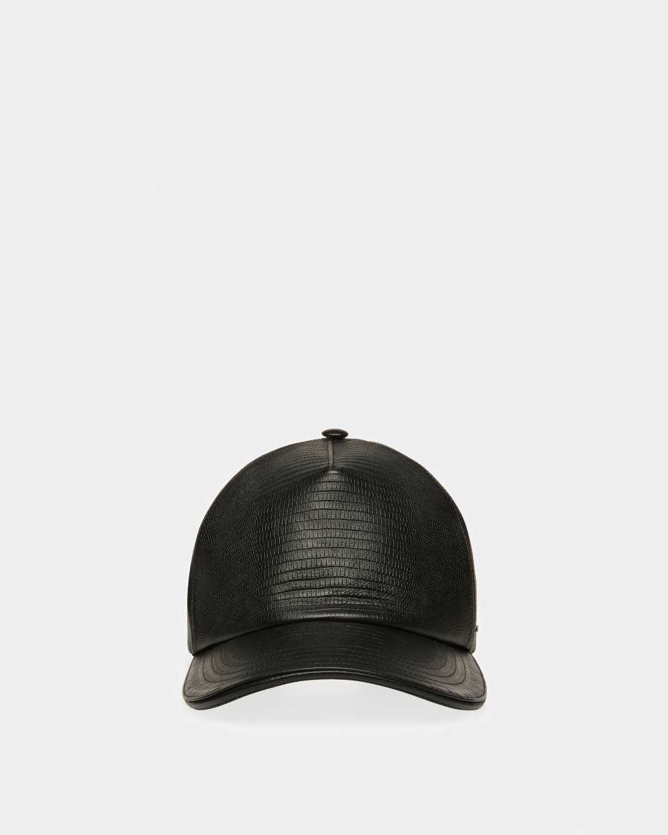 Bally Leather Baseball Cap Black | JPAVI8574