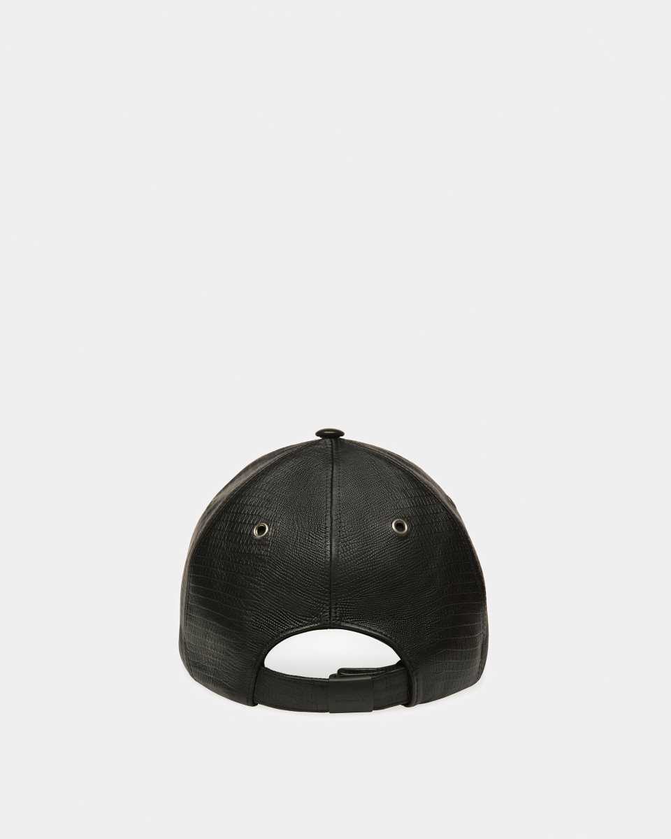 Bally Leather Baseball Cap Black | JPAVI8574