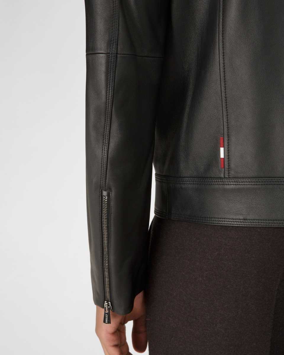 Bally Leather Outerwear Black | KOYMW8106