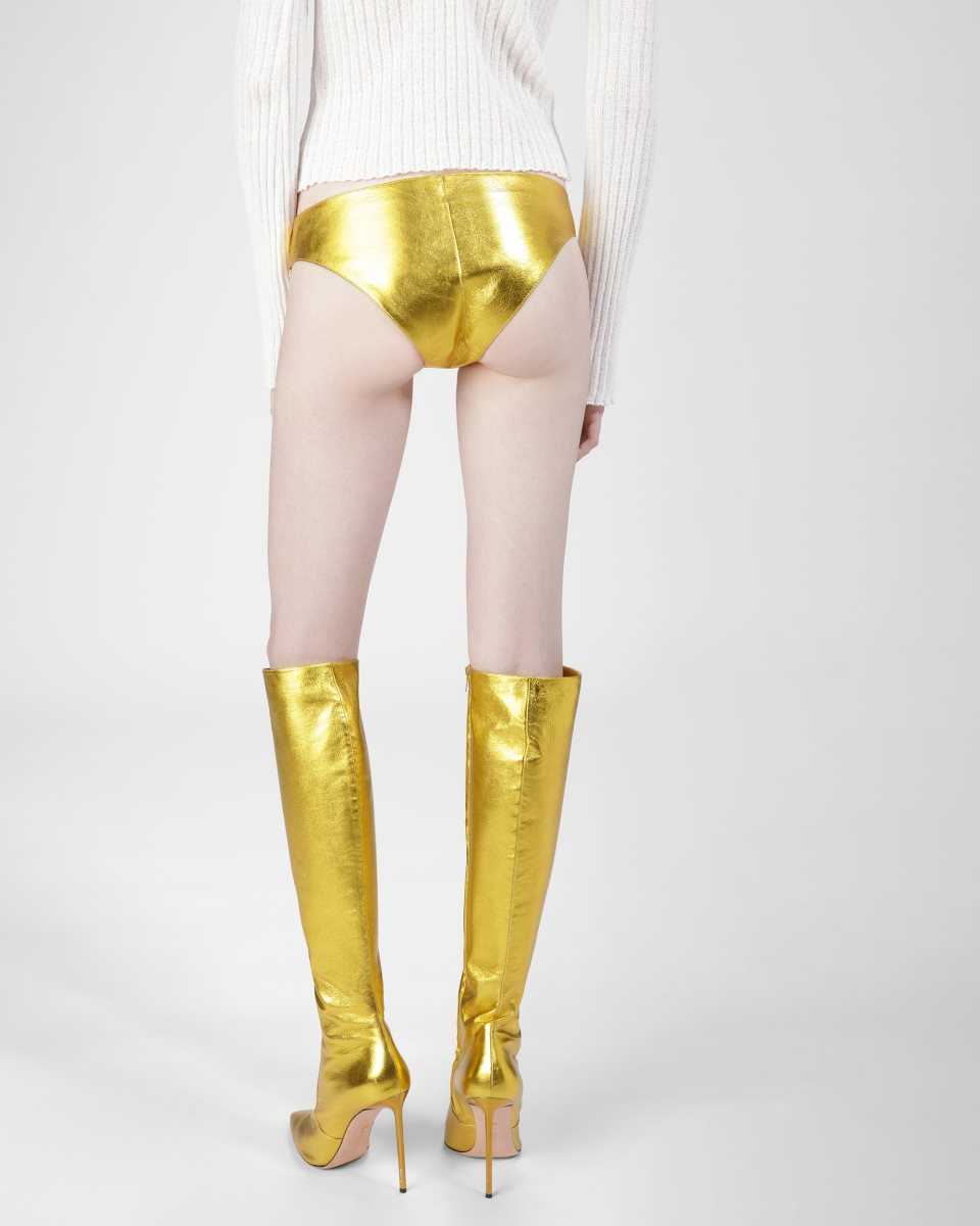 Bally Leather Panties Gold | SVBIY8134