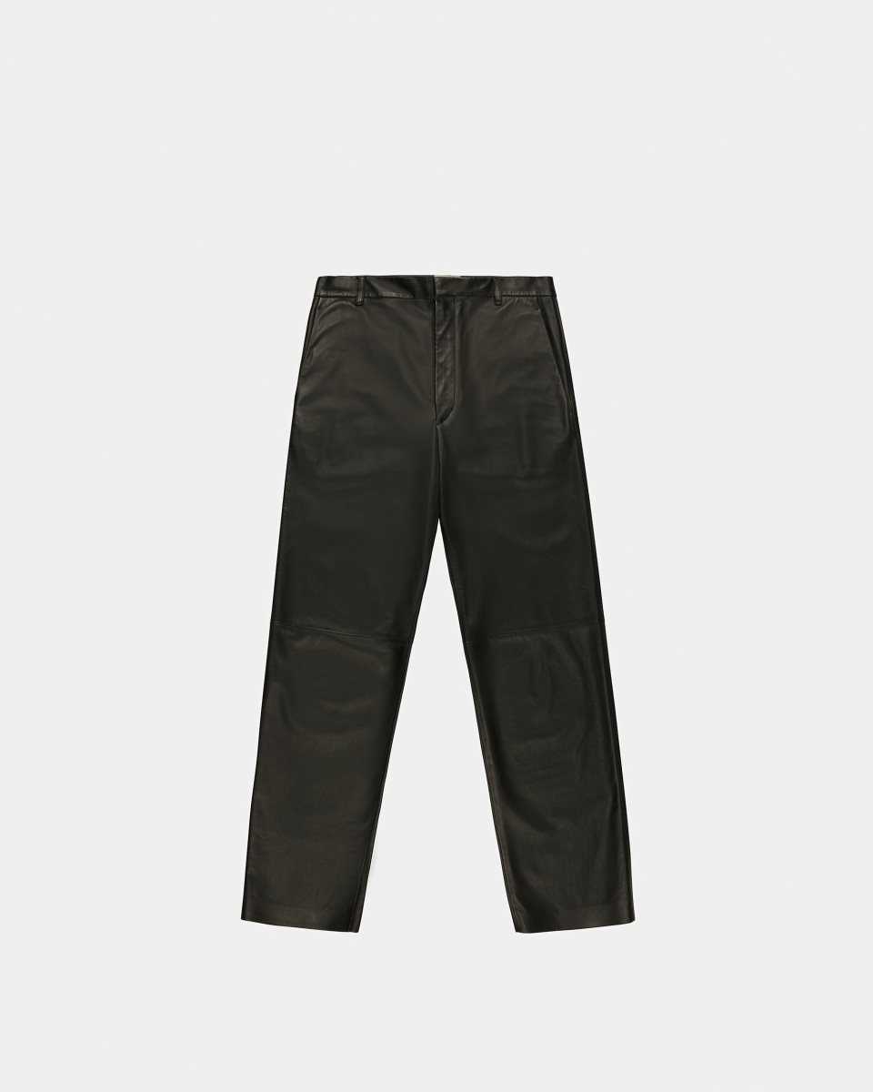 Bally Leather Trousers Black | RUWHO1753