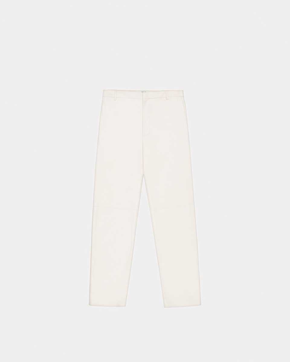 Bally Leather Trousers White | DSRNQ3219