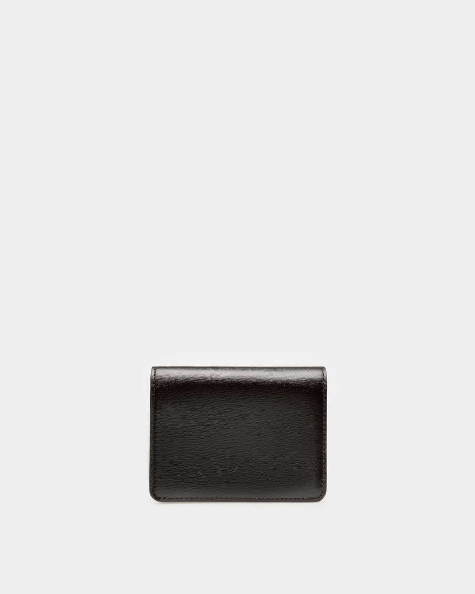 Bally Lettes Leather Business Card Holder Black | MCTGN1627