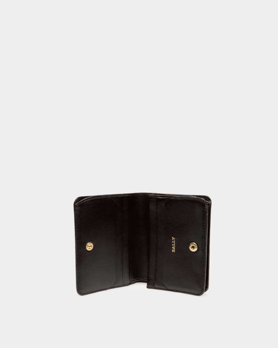 Bally Lettes Leather Business Card Holder Black | MCTGN1627