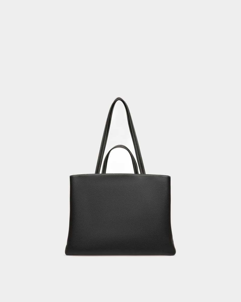 Bally Lya Leather Tote Black | PIHAL1240