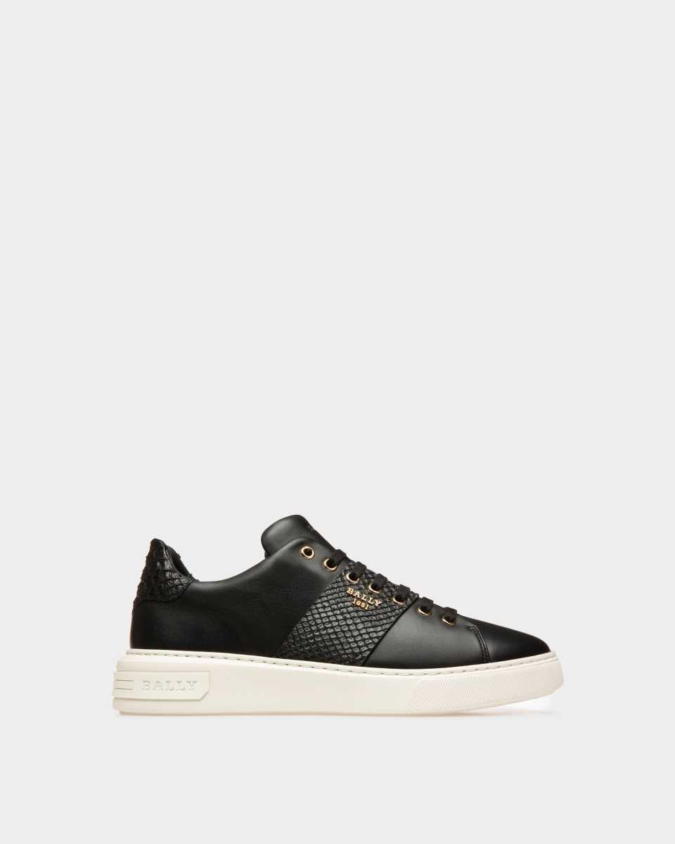 Bally Maily Leather Sneakers Black | ICFUK5640