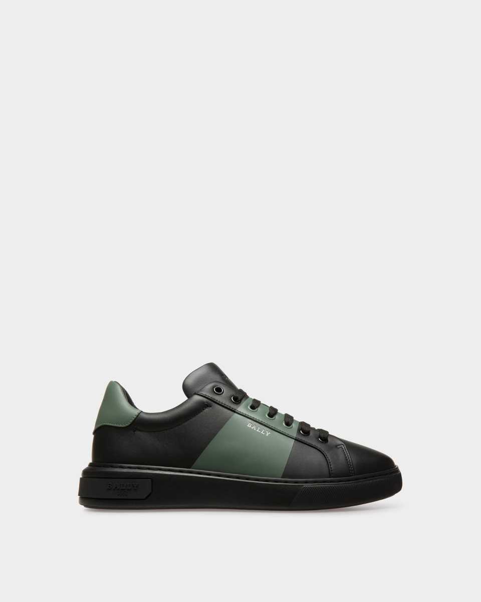 Bally Maily Leather Sneakers Black | OHRVC3019