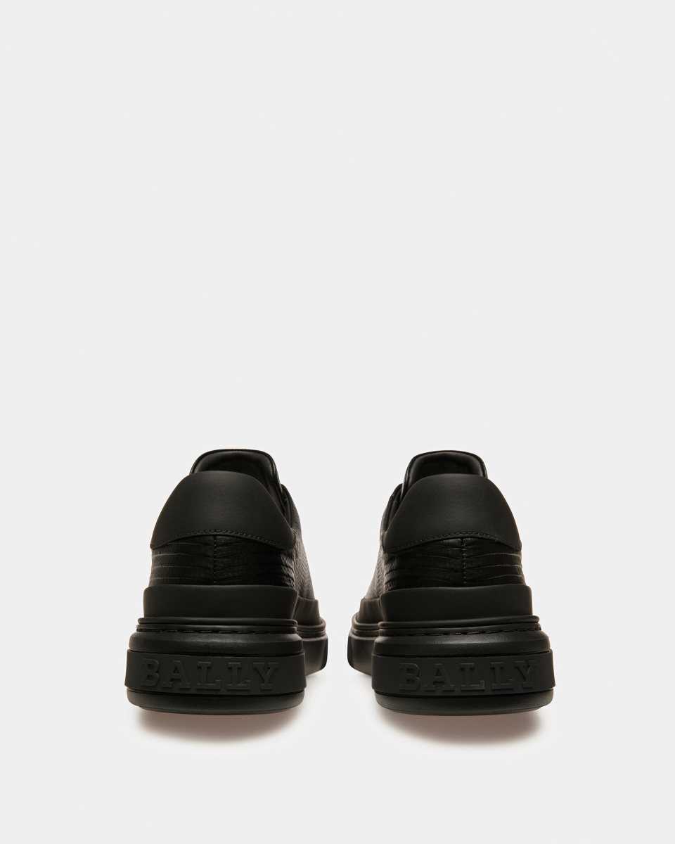 Bally Maily Leather Sneakers Black | VBWKQ7983