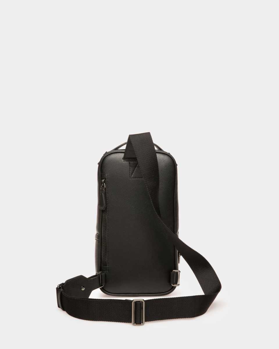 Bally Malikho Recycled Leather Sling Bag Black | QPGNA3507