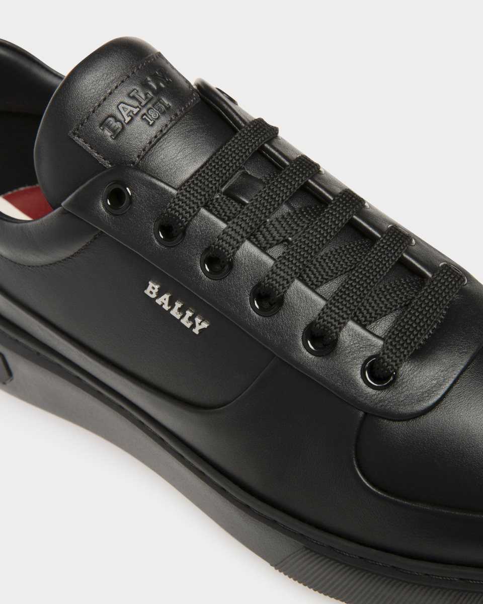 Bally Manny Leather Sneakers Black | YODNU2894