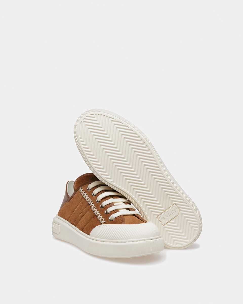 Bally Marily Suede Sneakers Brown | HJBRG7042