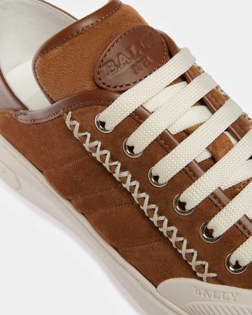 Bally Marily Suede Sneakers Brown | HJBRG7042