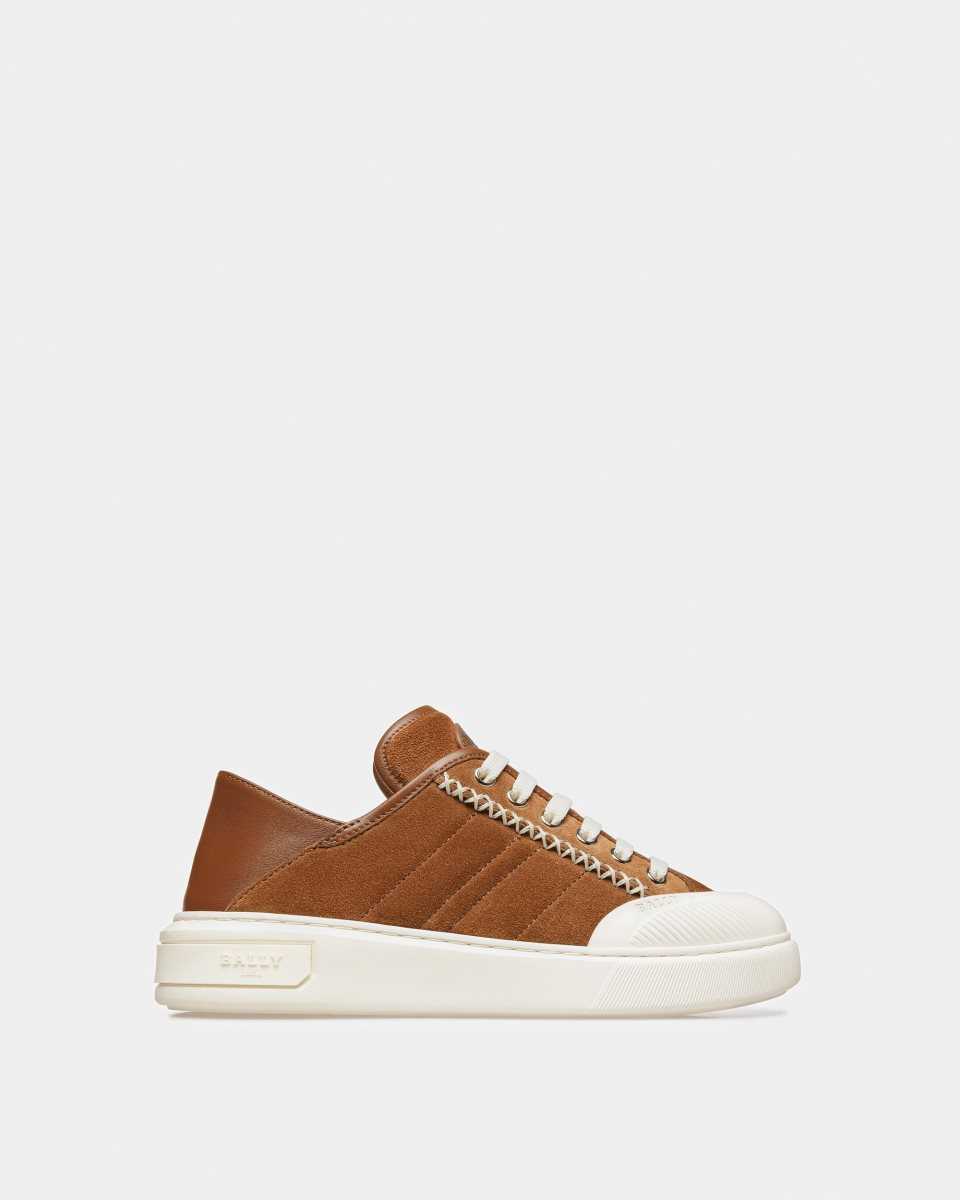 Bally Marily Suede Sneakers Brown | HJBRG7042