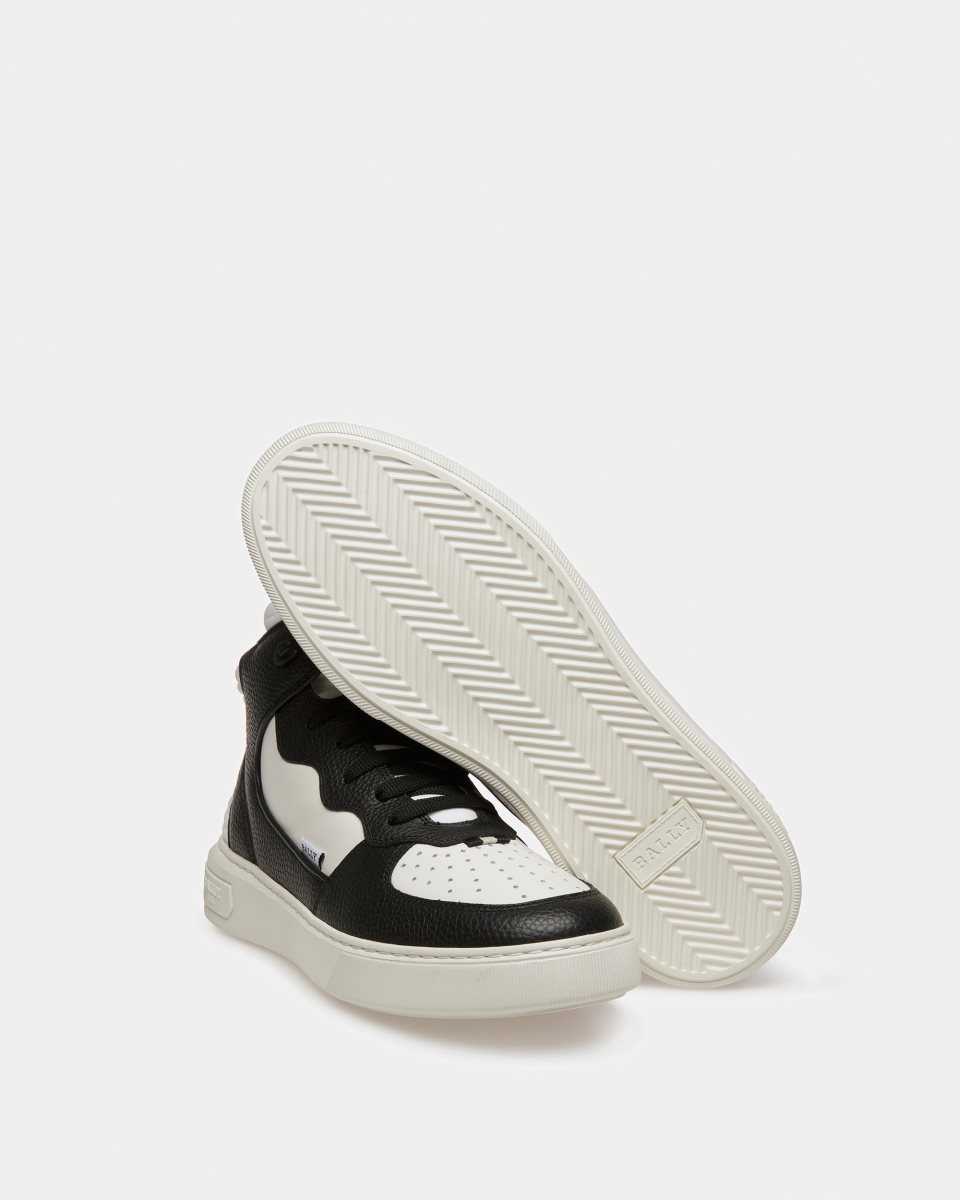 Bally Martyn Leather And Fabric Sneakers Black | MIQHW3098