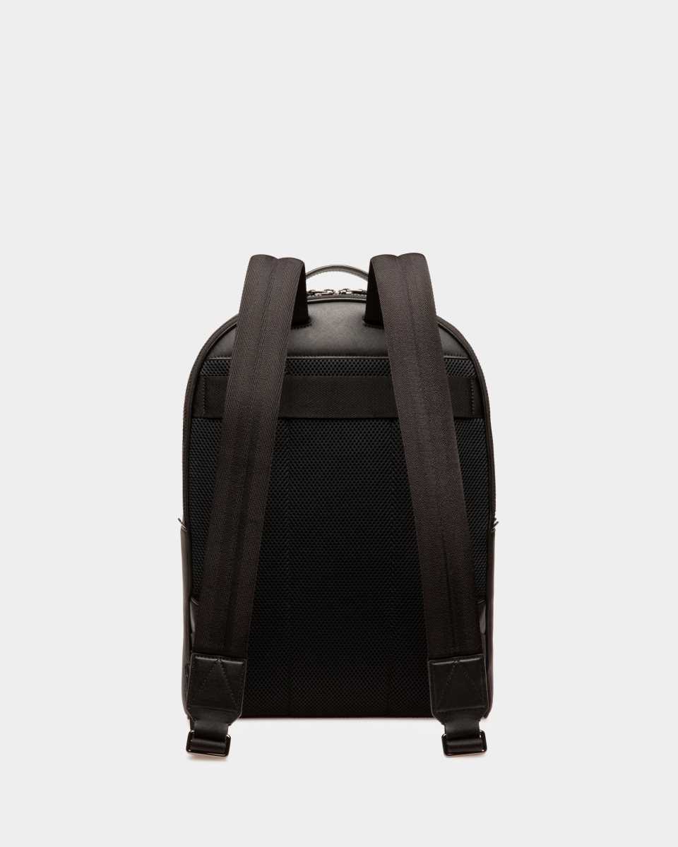 Bally Mavrick Leather Backpack Black | PFNBC4935