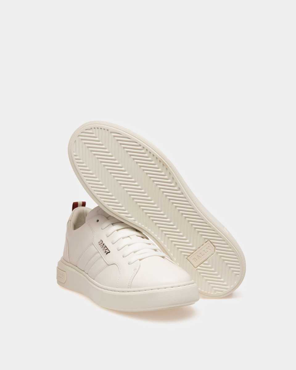 Bally Maxim Leather Sneakers White | RWGKQ4521