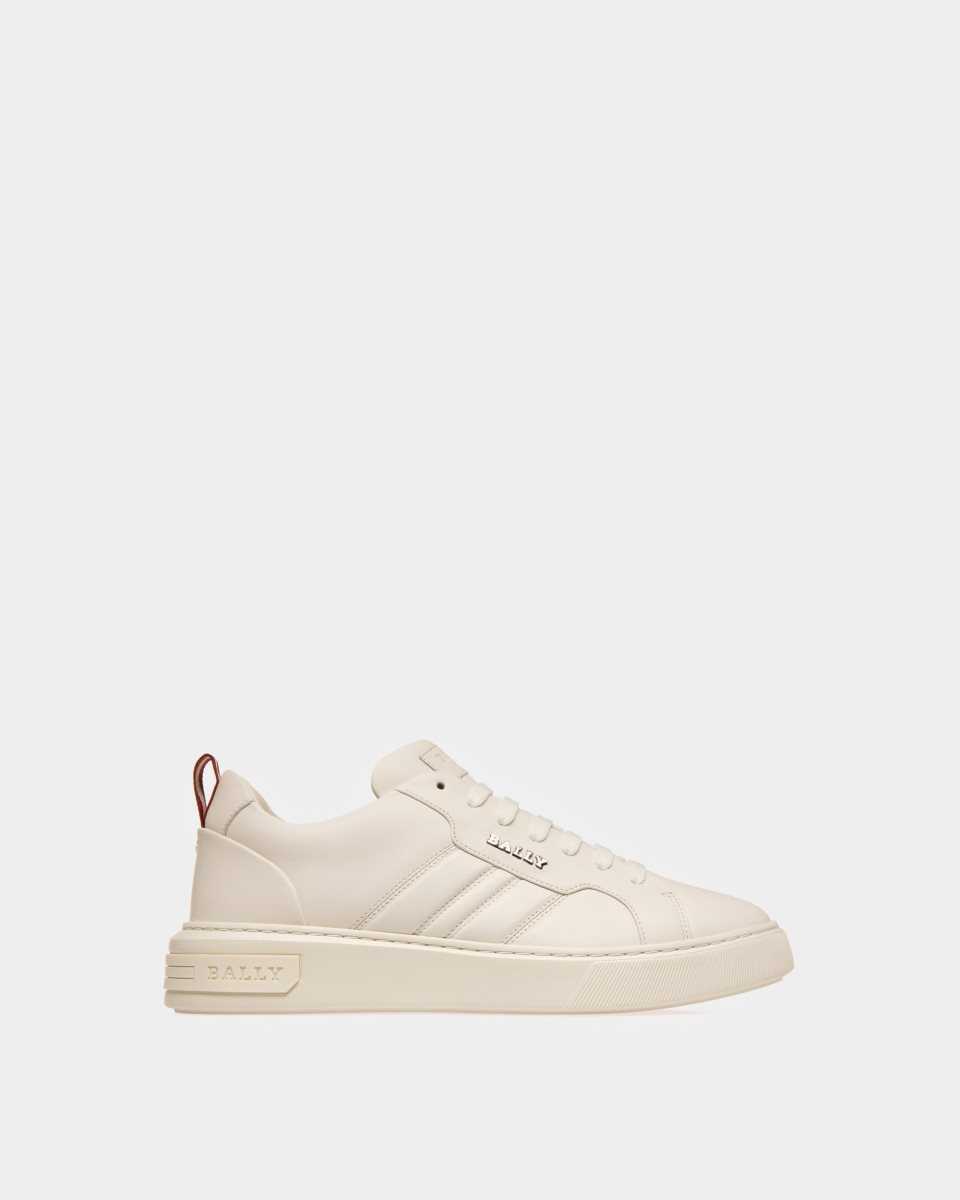 Bally Maxim Leather Sneakers White | RWGKQ4521