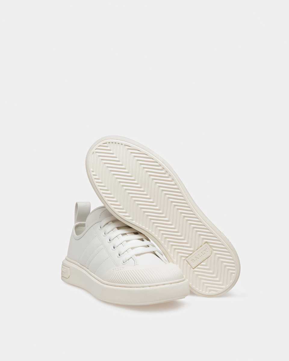 Bally Medyn Leather Sneakers White | TNCRU5431