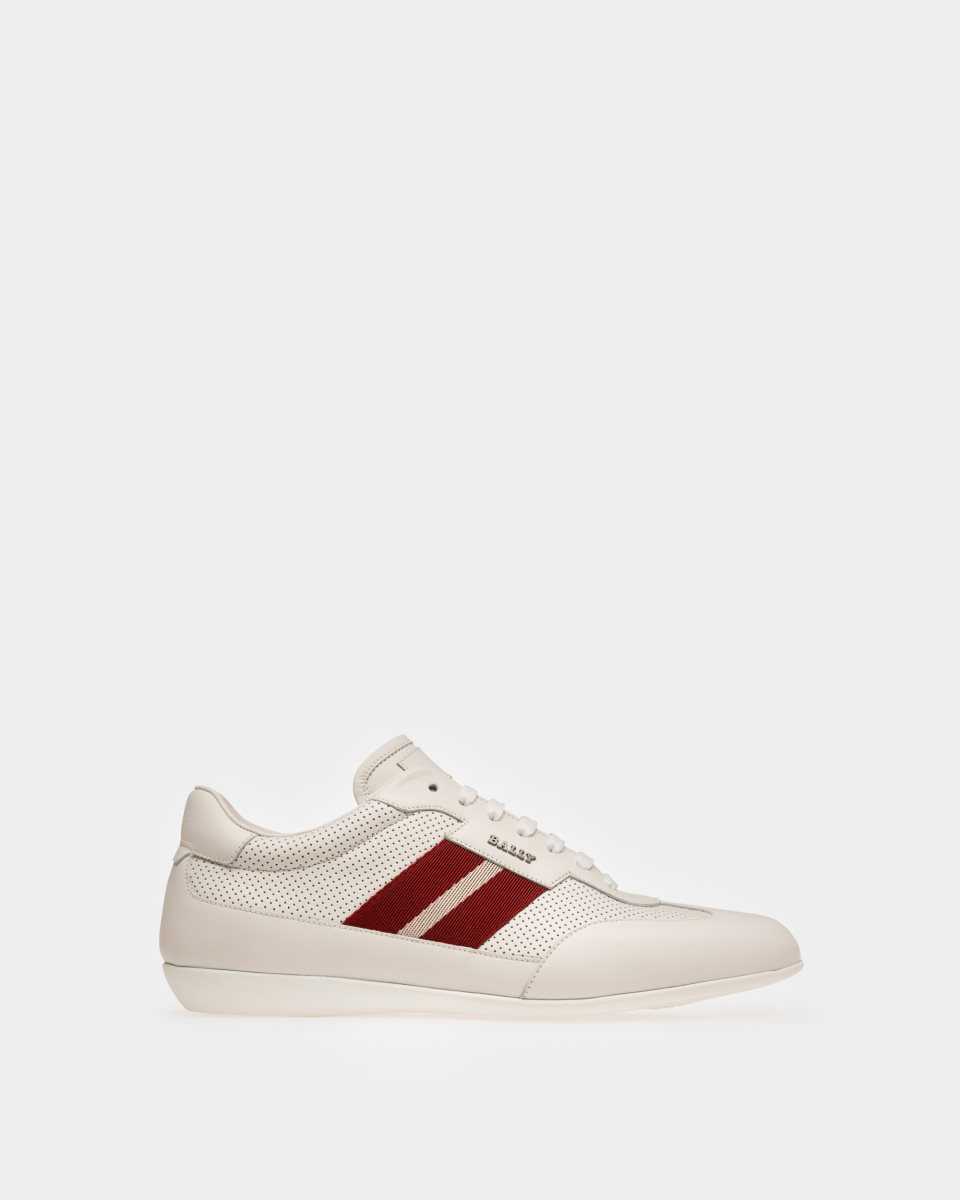 Bally Melys Leather Sneakers White | NZUEY6105