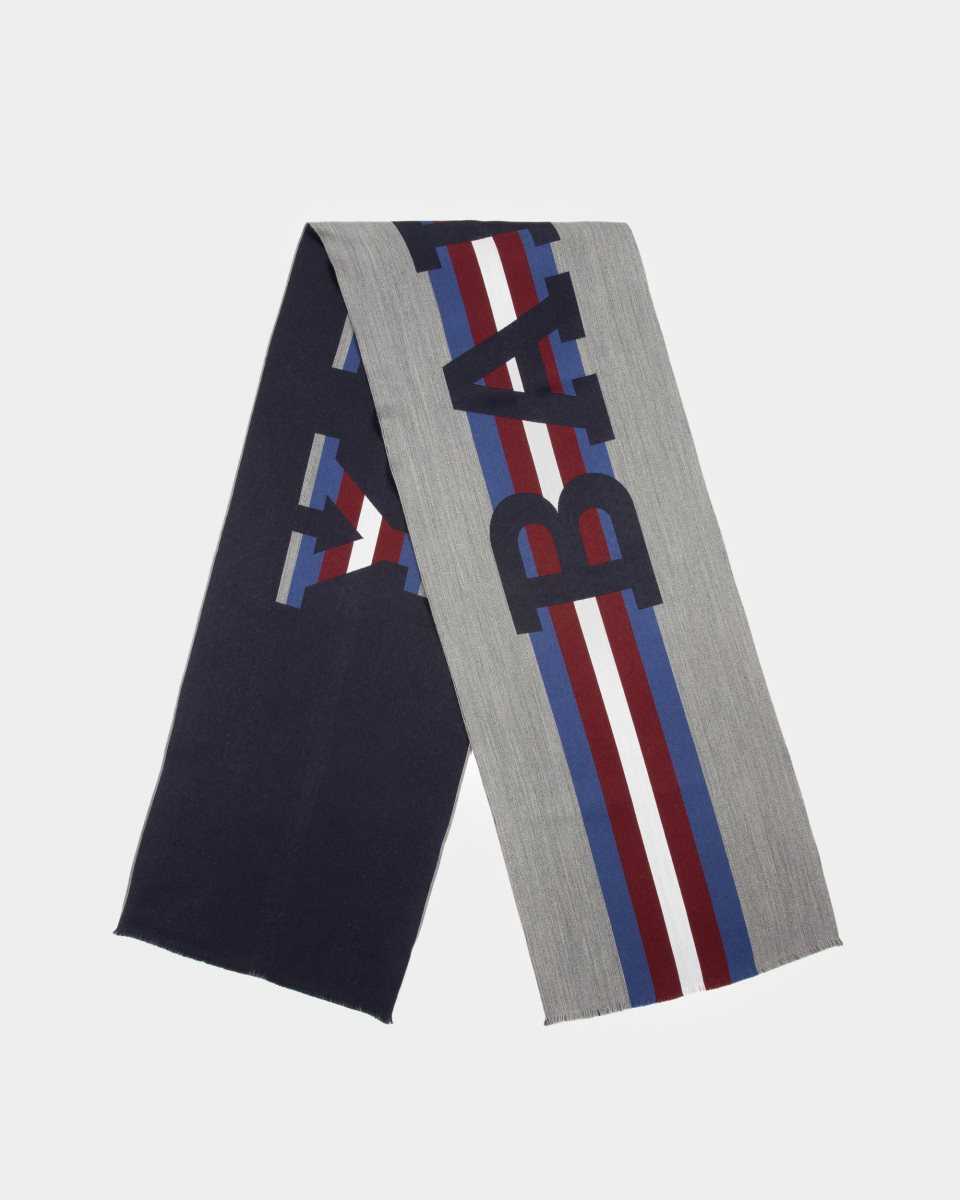 Bally Merino Wool And Cashmere Scarf Blue | CMUEA1527