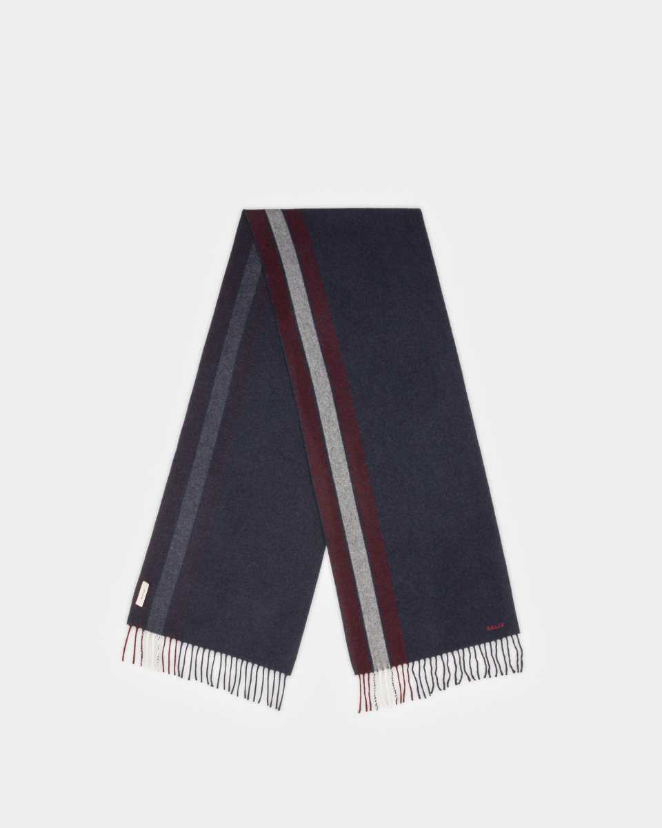 Bally Merino Wool And Cashmere Scarf Grey | SXGMT8463