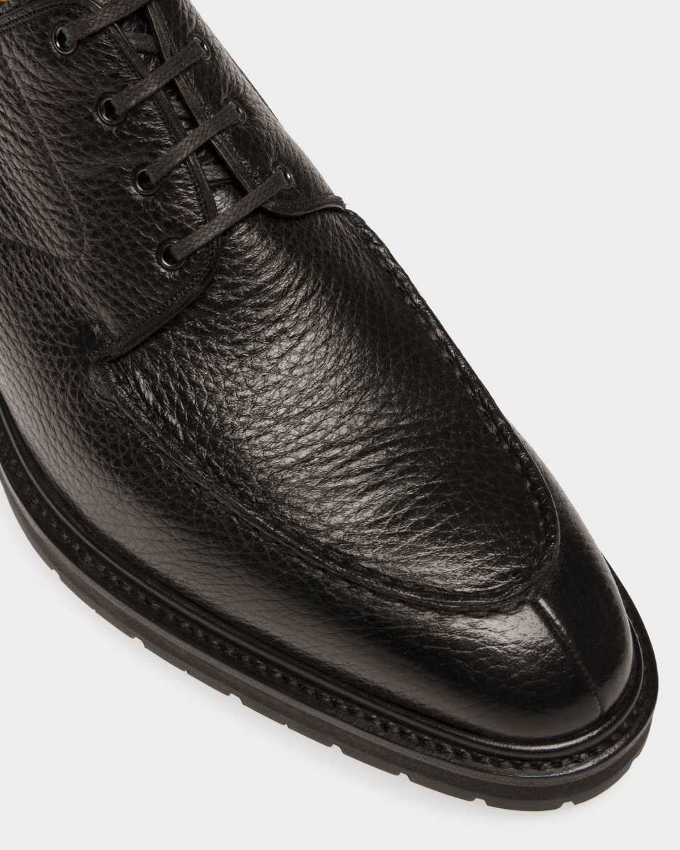 Bally Milivar Leather Derbies Black | EUOCT7542