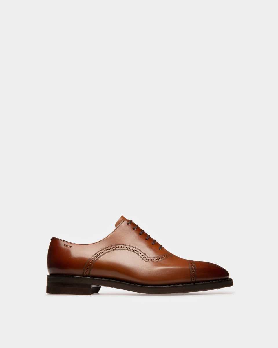 Bally Milivar Leather Derby Shoes Brown | MCYUO7980