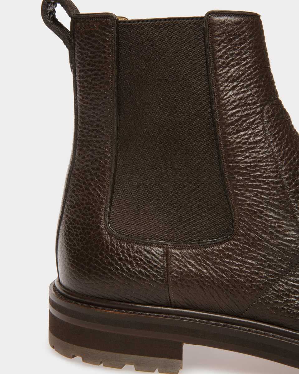 Bally Mirno Leather Booties Brown | BGSJE4569