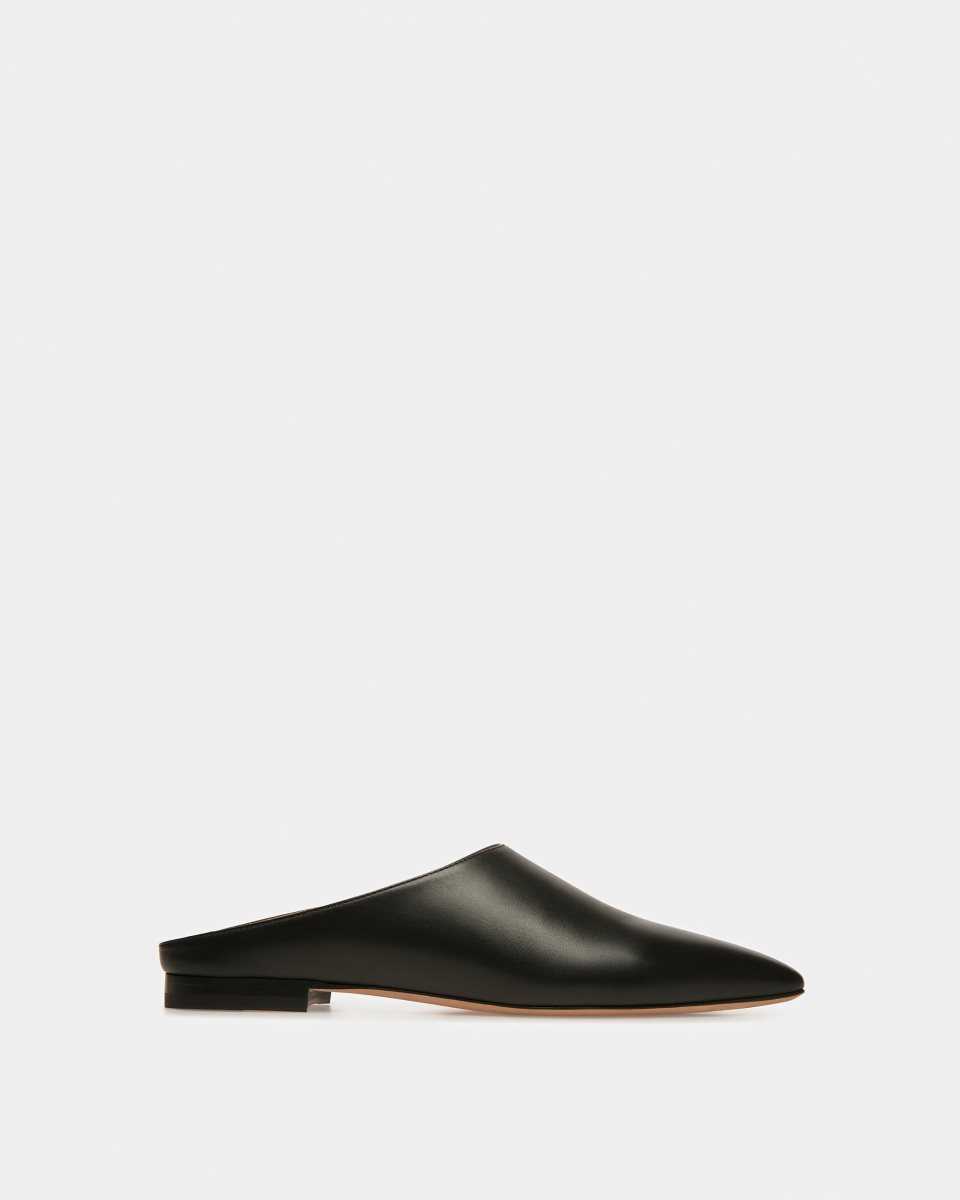 Bally Nara Leather Flat Pumps Black | NHTSP5730