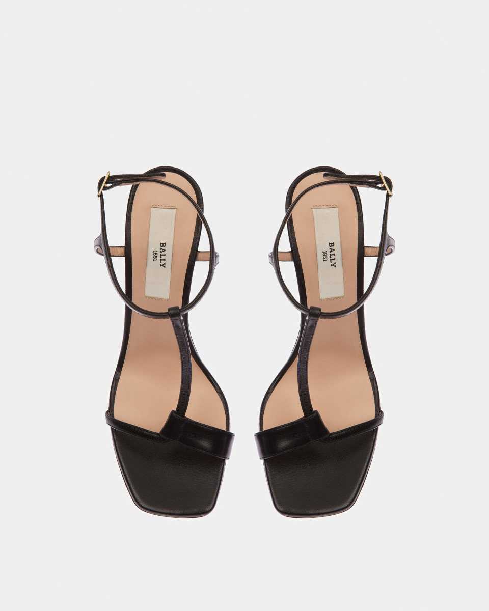 Bally Natalia Leather Sandals Black | BWMCU5239