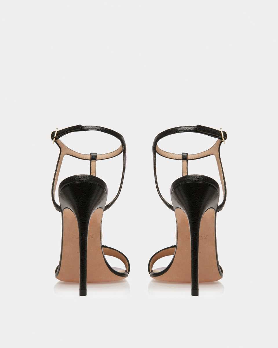 Bally Natalia Leather Sandals Black | BWMCU5239