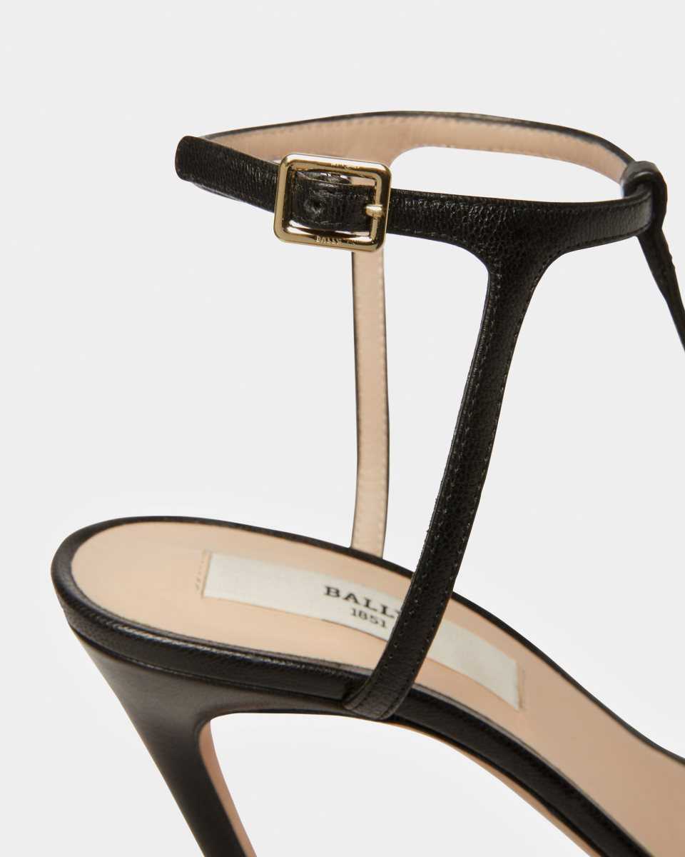 Bally Natalia Leather Sandals Black | BWMCU5239