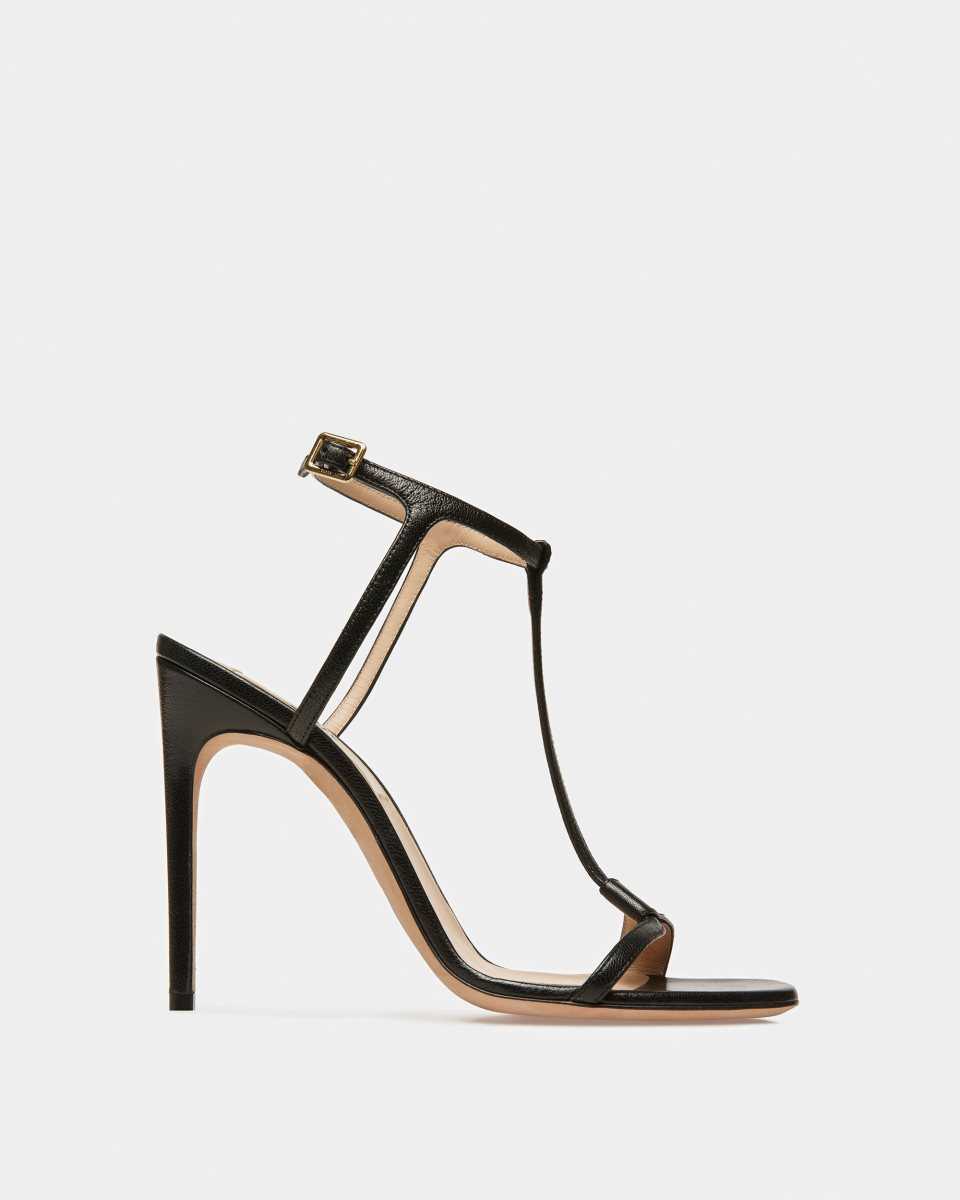 Bally Natalia Leather Sandals Black | BWMCU5239