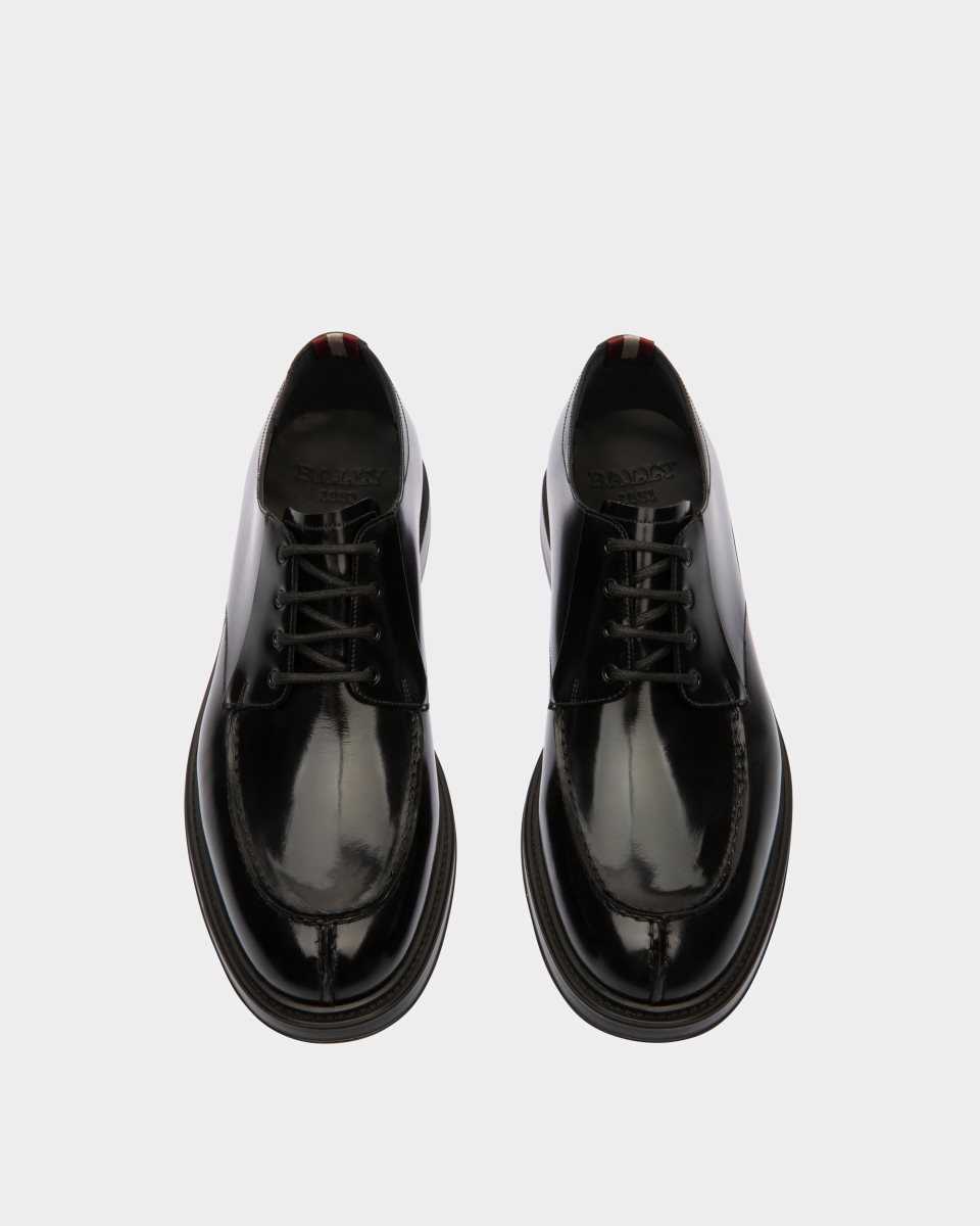 Bally Nievro Leather Derbies Black | NZPXR6947