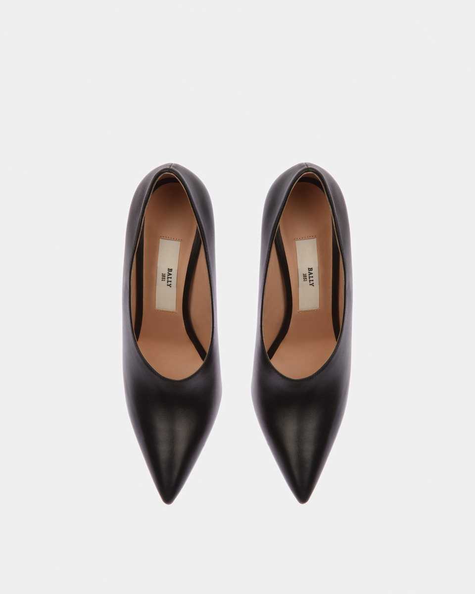 Bally Ninfa Leather Pumps Black | UDQVH5093