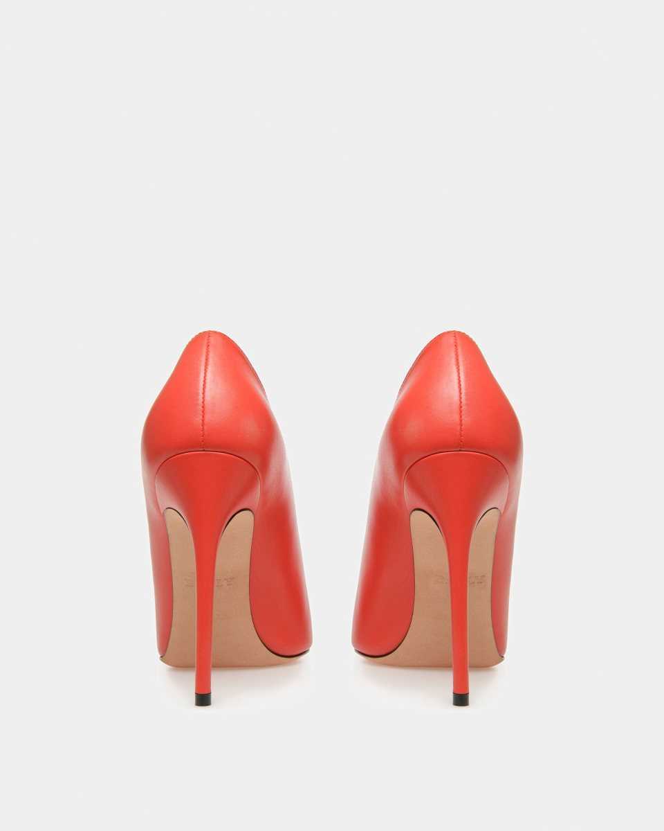 Bally Ninfa Leather Pumps Orange | ZIYQV7139