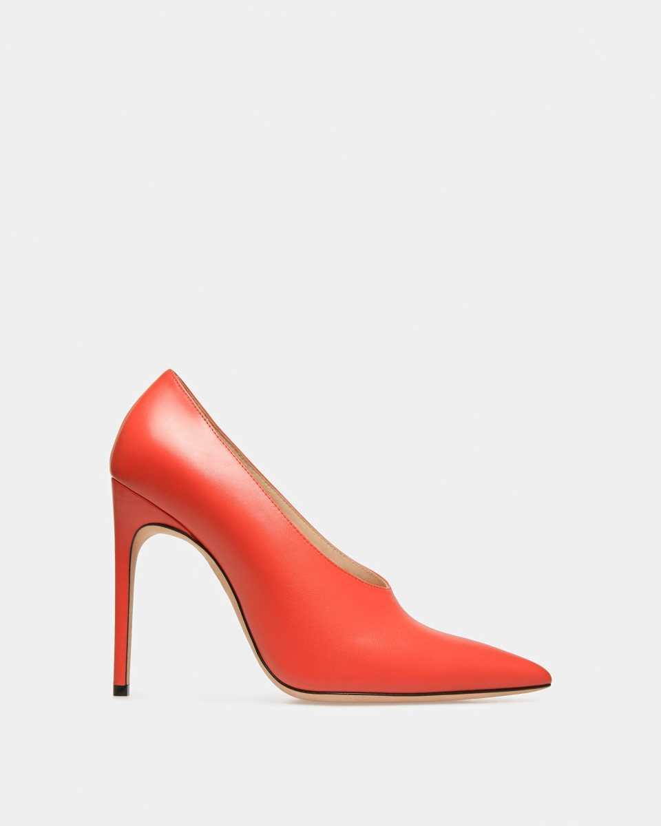 Bally Ninfa Leather Pumps Orange | ZIYQV7139