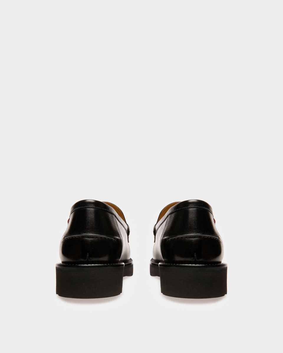 Bally Noah Leather Loafers Black | CXKHG8521