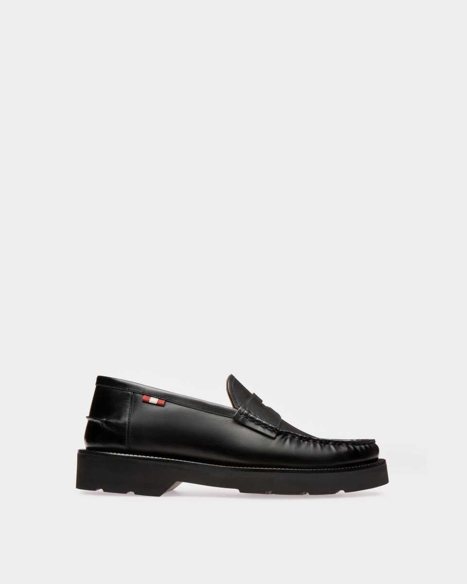 Bally Noah Leather Loafers Black | CXKHG8521