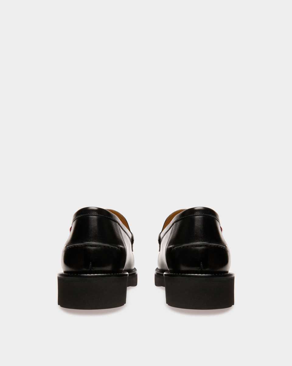 Bally Noah Leather Loafers Black | KTYQZ9608