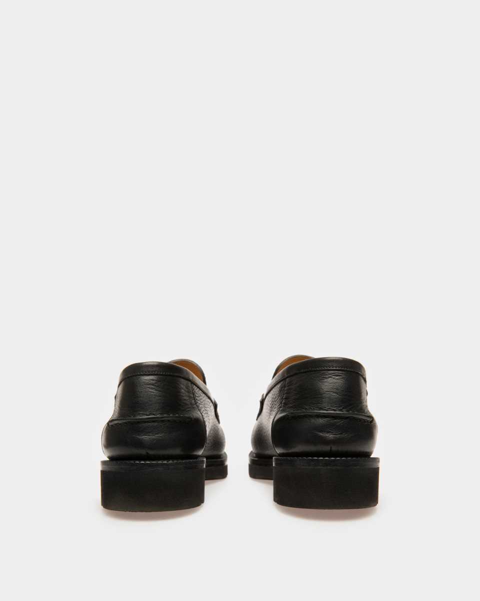 Bally Noah Leather Loafers Black | WPEBC8294